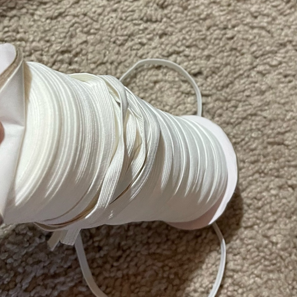 White Elastic Band for sewing